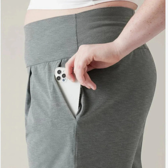 Athleta Elation Leggings Pants Workout Athletic Pockets Gray Blue Plus Size 2X - Picture 4 of 10